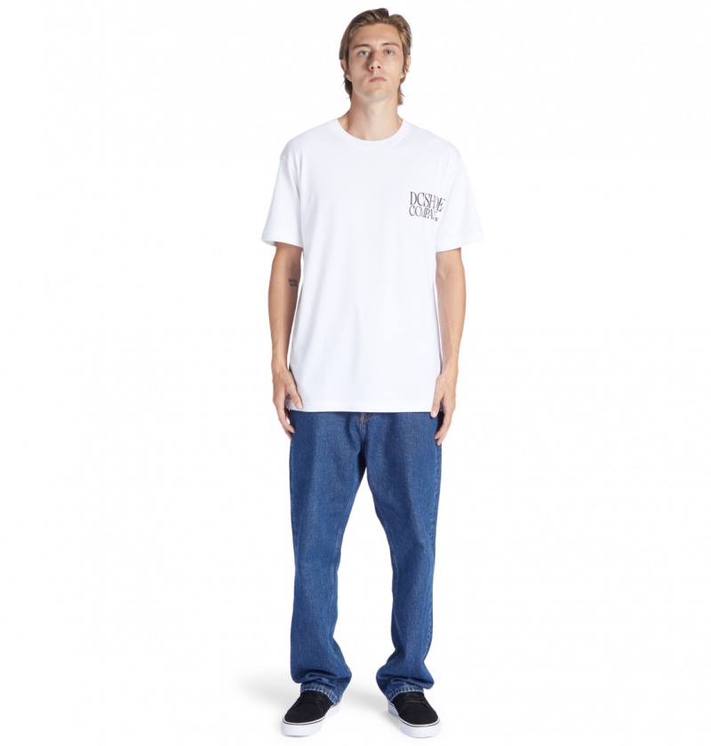 White DC Shoes Decline - T-Shirt | LNV-075831