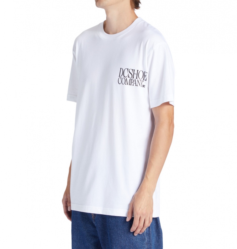 White DC Shoes Decline - T-Shirt | LNV-075831