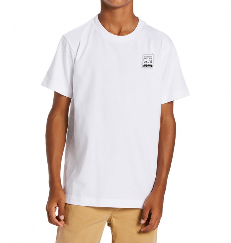 White DC Shoes Heikkila Sw 360 Flip - T-Shirt 10-16 | SQH-620914