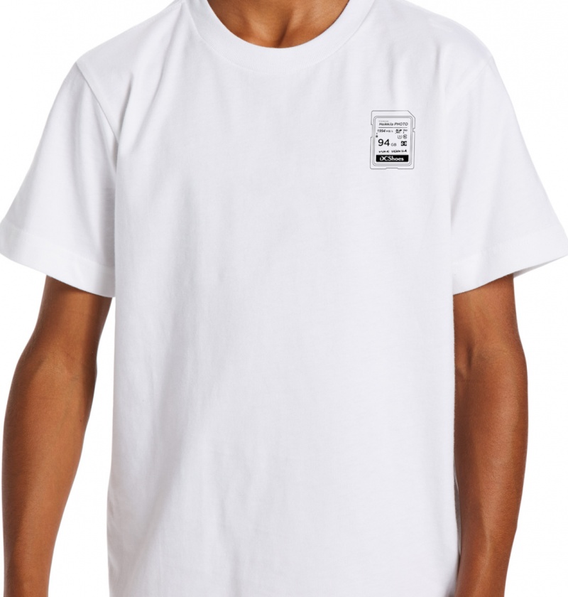 White DC Shoes Heikkila Sw 360 Flip - T-Shirt 10-16 | SQH-620914