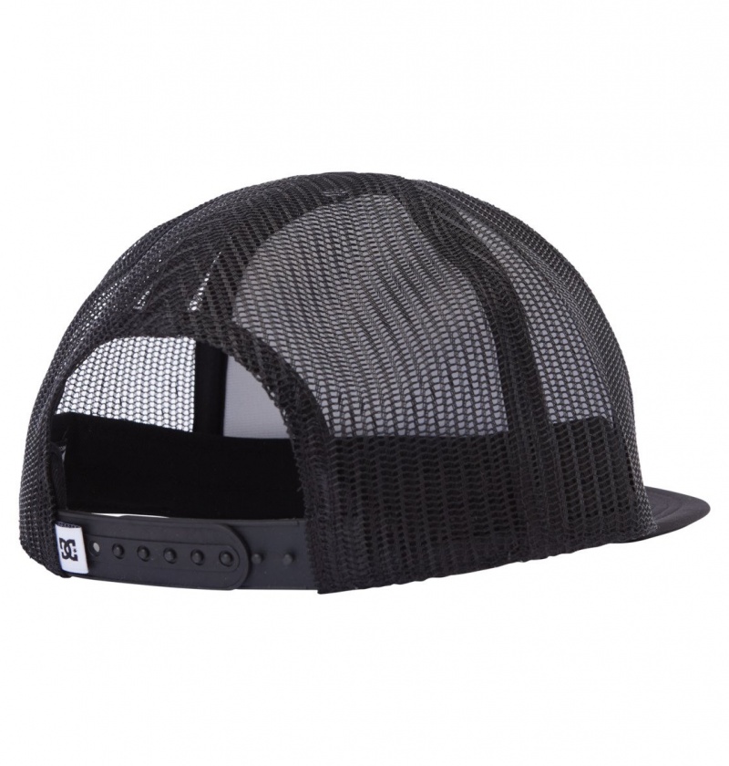 White / Black DC Shoes Gas Station - Trucker Cap 8-16 | HVL-627053