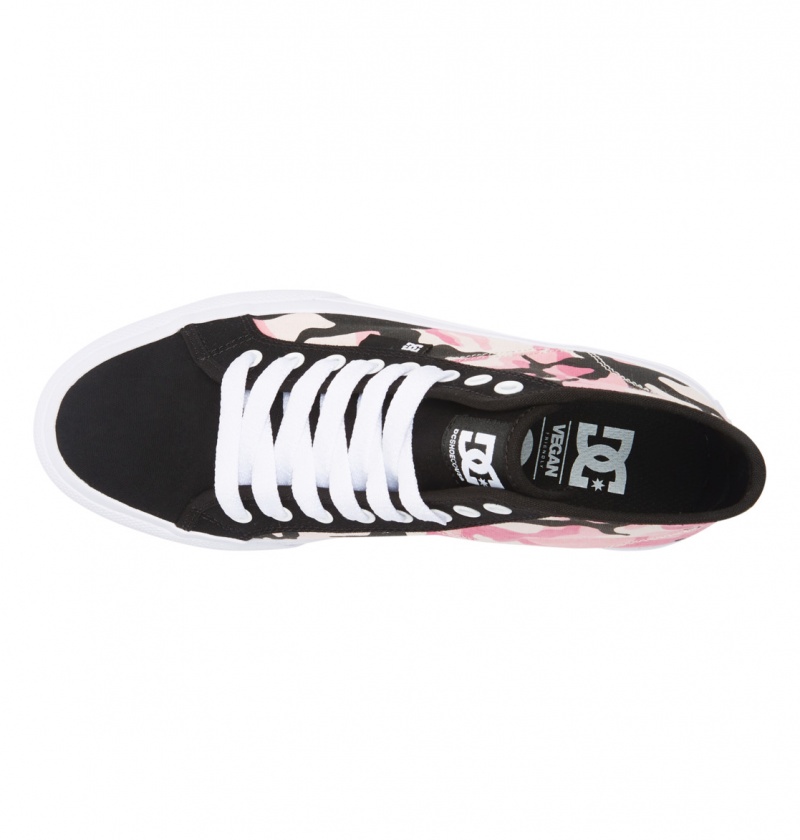 White / Pink Camo DC Shoes Manual - High-Top Shoes | RZO-963527