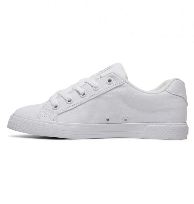 White / Silver DC Shoes Chelsea Tx - Shoes | EVA-809234